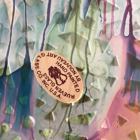 Rueven glass octagon dish - Picture 3 of 4